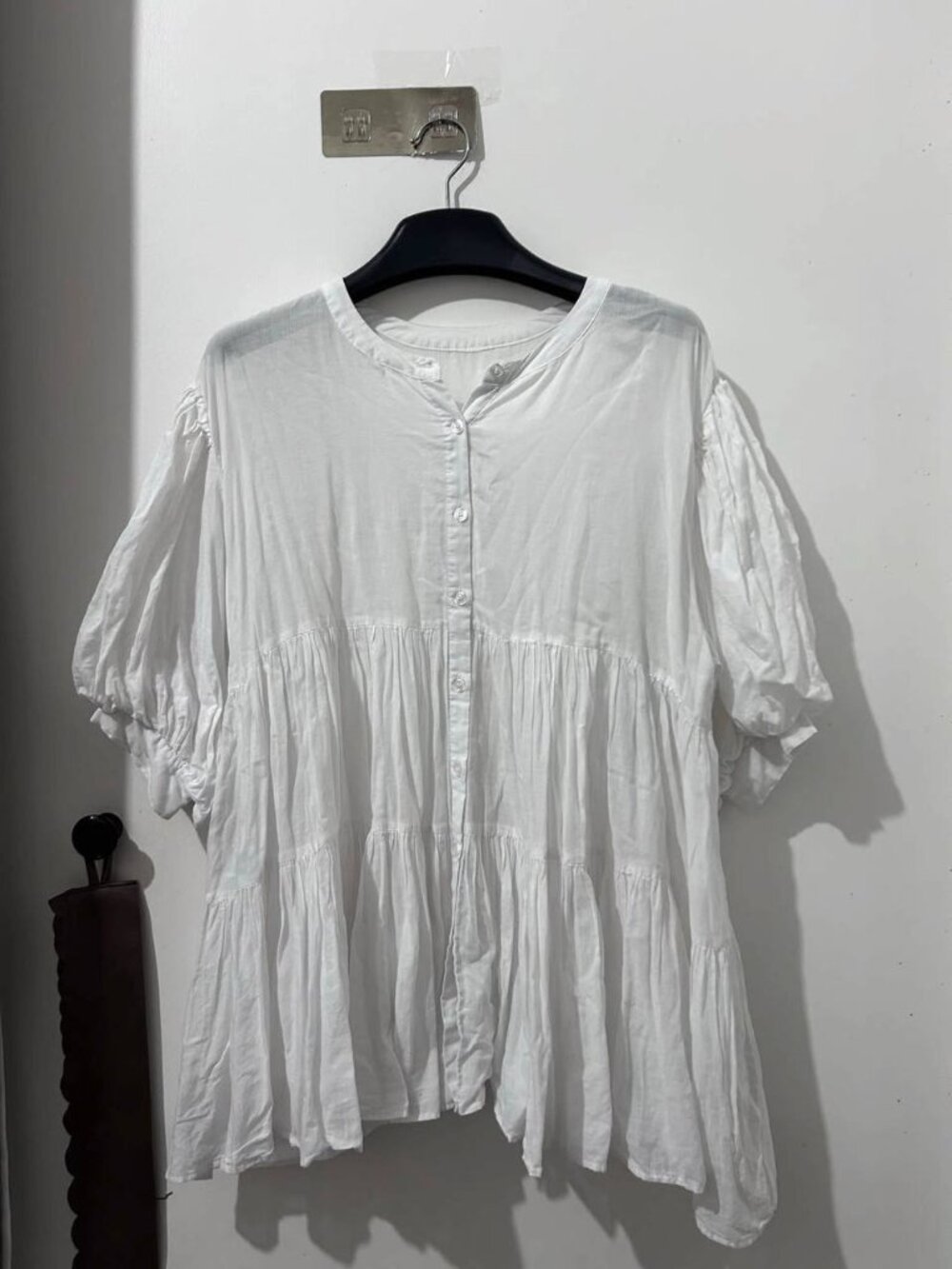 White Button Front Top - Picture 1 of 3